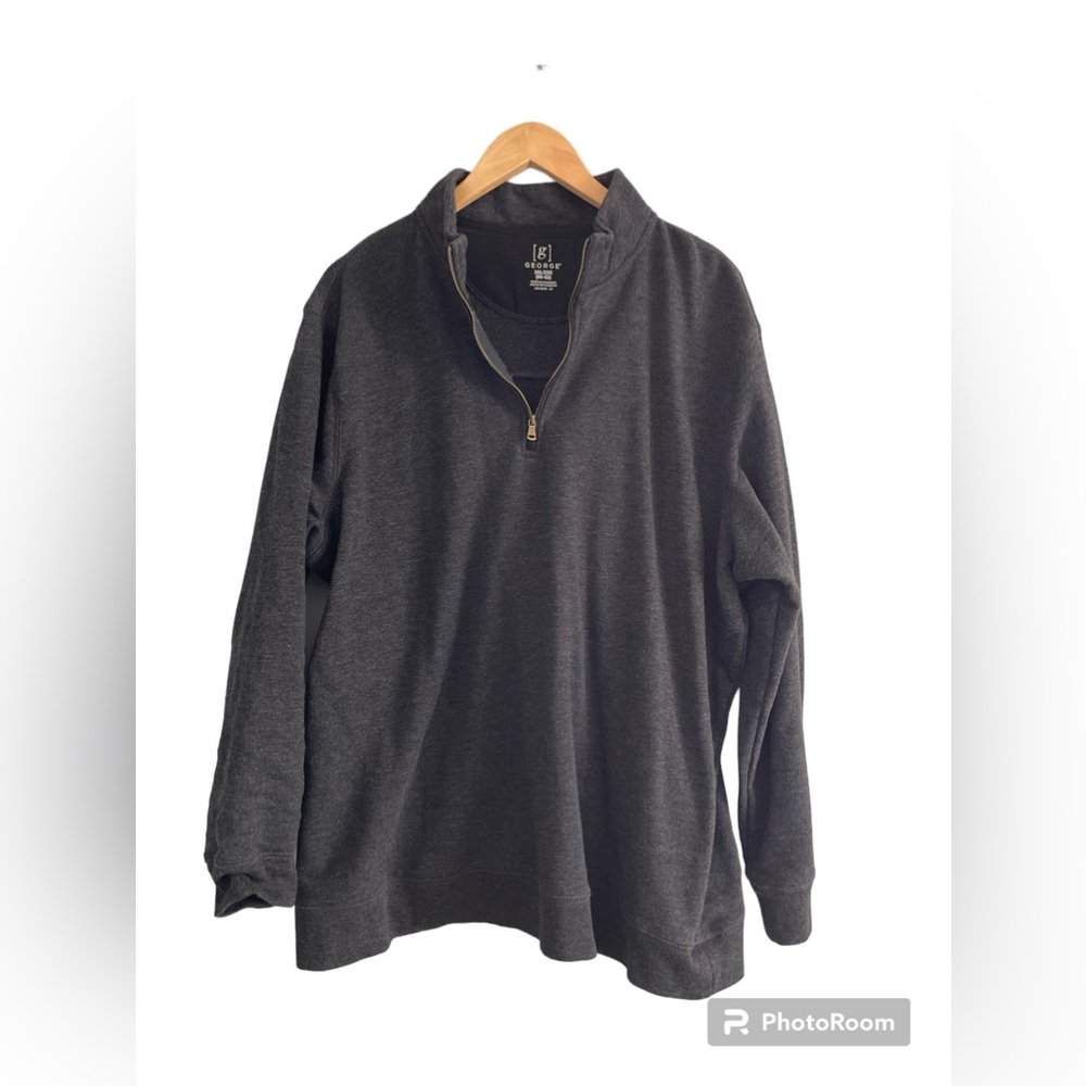 George 1/4 zip dark grey shirt